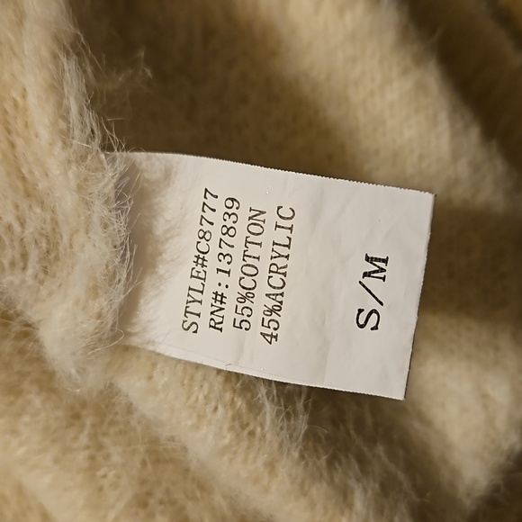 Fashion Nova Cropped Chevron Soft Fuzzy Sweater - Picture 5 of 6